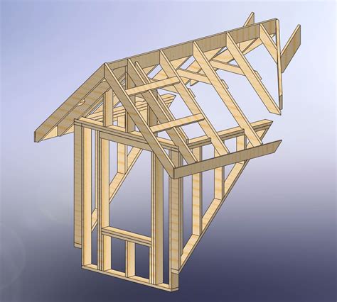 48x28 Garage With Attic And Six Dormers Dormers Roof Truss Design Timber Frame Construction