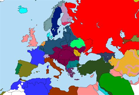 Map Of Europe 1918