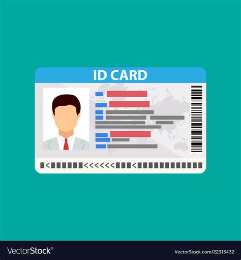 Id Card Identity Card Royalty Free Vector Image