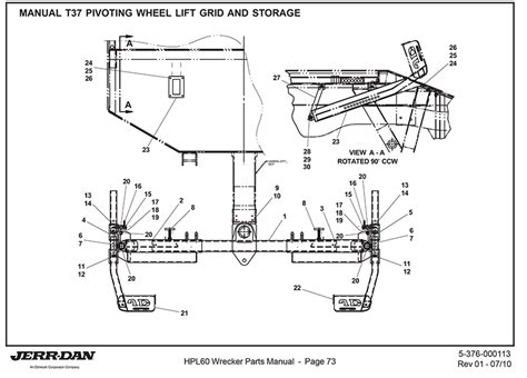 Newark, delaware 19713 sales & support: Jerr Dan Manual T-37 Pivoting Wheel Lift Grid and Storage | Detroit Wrecker Sales