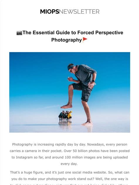 Miops The Essential Guide To Forced Perspective Photography Milled