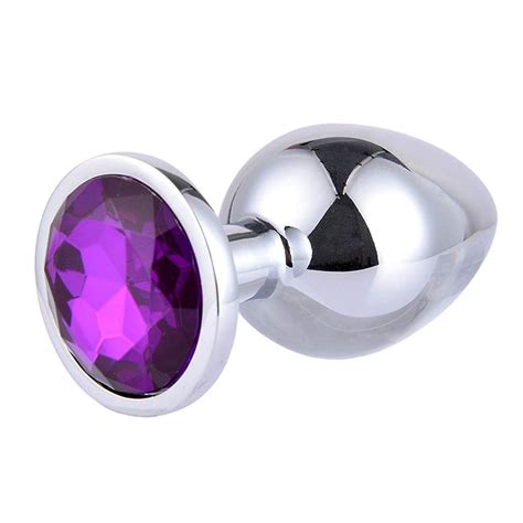 Sml Diamond Butt Toys Plug Anal Metal Crystal Jeweled Plated Stopper