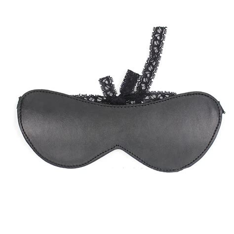 Black Bandage Eye Mask Lace Satin Ribbon Sexy Lady Mask Blindfold Sexy