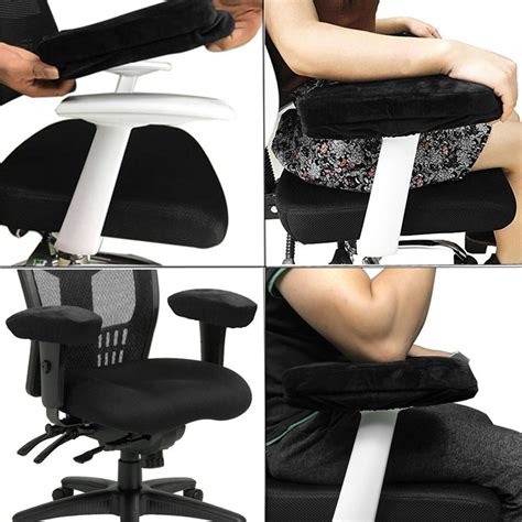 Eg Pcs Memory Foam Chair Armrest Pads Comfy Office Chair Arm Rest Mat