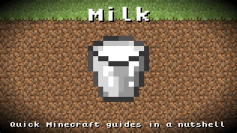 Minecraft Milk Recipe Item Id Information Outdated Youtube