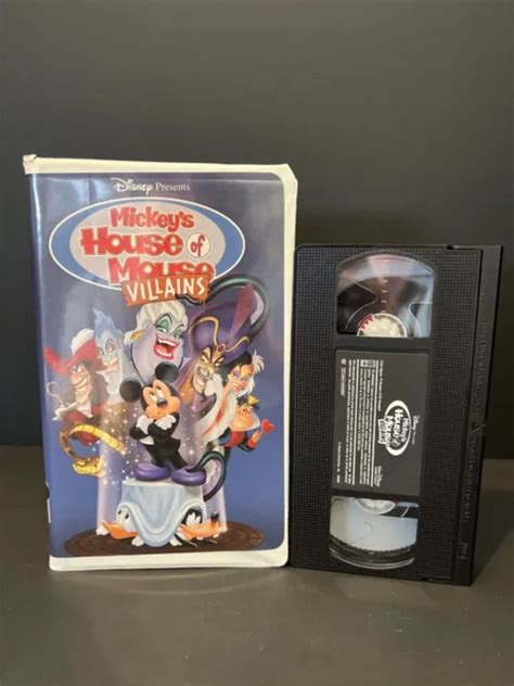 MICKEYS HOUSE OF Villains VHS 2002 Disney Mickey Mouse Ursula Jafar