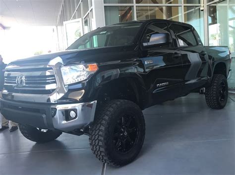 Big Lifted Black Crew Max Tundra What Else Could You Ask For Toyota Tundra Toyota Trucks