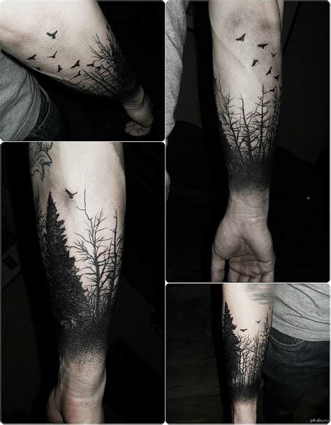 Тату лес Tree Sleeve Tattoo Tree Tattoo Arm Nature Tattoo Sleeve