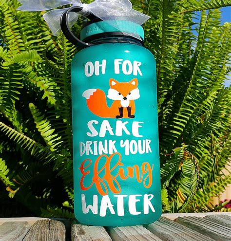 Funny Motivational Water Bottle34ozwater Etsy
