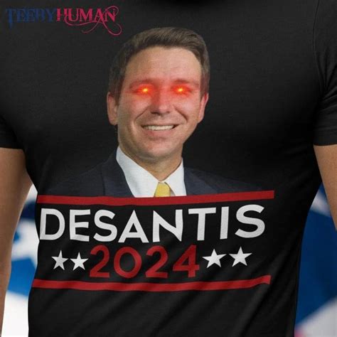 Ron Desantis 2024 President Shirt Funny Laser Eyes Meme Desantis For