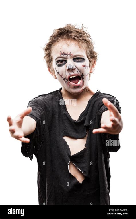 Walking Dead Zombie Child Halloween Horror Costume Stock Photo Alamy