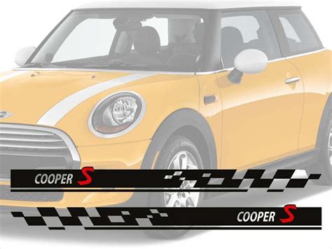 Stripes Cooper S Vinyl Decal Stripe Kit 2 Side Fit To Mini Cooper