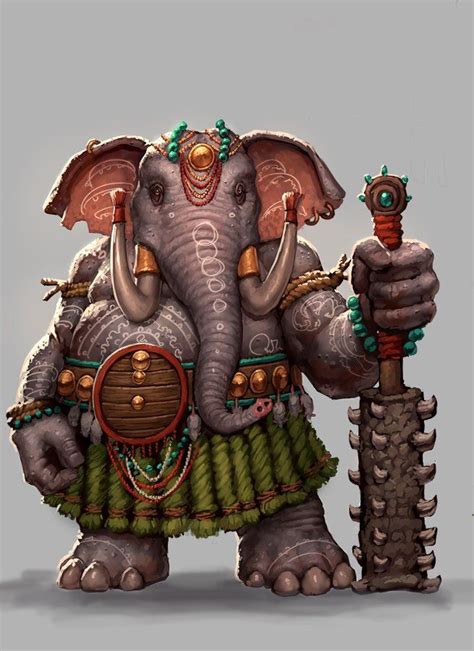 D D Elephant Race Dnd D D Homebrew Races And Classes I Ve Collected