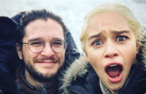 Emilia Clarke And Kit Harrington Give Fans The Best Backstage Pass To