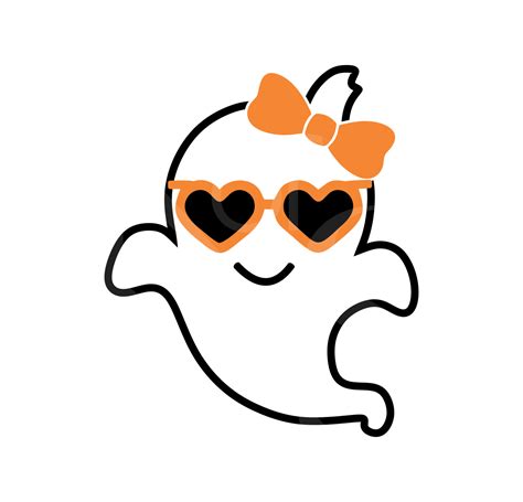 Girly Ghost Face Svg