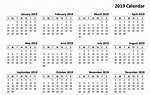 Free Printable Calendars 2019