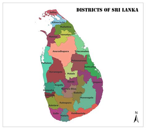 District Map Of Sri Lanka District Map Of Sri Lanka D