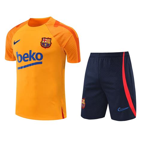 Barcelona Orange Soccer Jersey Short Replica Mens 202223 Wholesale