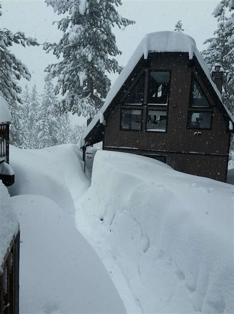 Photos Show The Insane Amounts Of Snow Piled Up In Tahoe