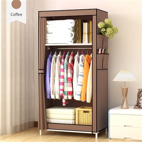 Portable Clothes Closet Non Woven Fabric Wardrobe Clothes Organizer