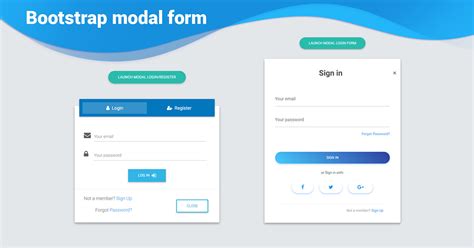 Bootstrap Modal Form Examples Tutorial Basic Advanced Usage Material Design For Bootstrap