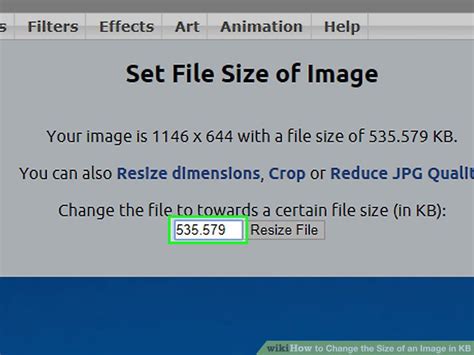 5 Ways To Change The Size Of An Image In Kb Wikihow