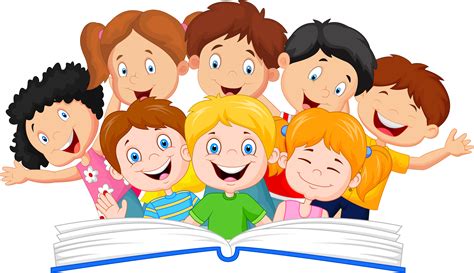 Kids Reading Clipart Children Reading Clipart Png Download Full