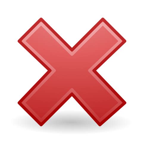 Delete Red X Button Png Free Image Png All Png All