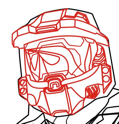 how to draw master chief from halo in step by step drawing tutorial page 2 how to draw step