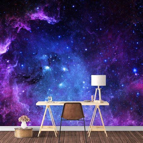 Signford Wall Mural Galaxy Removable Wallpaper Wall Sticker For Bedroom