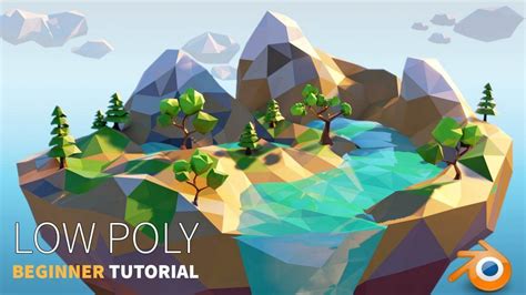 Low Poly Island Beginner Blender 28 Tutorial Low Poly Art Low