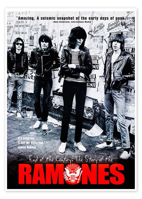 Ramones End Of The Century Print By Vintage Entertainment Collection