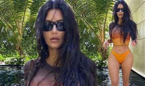 Kim Kardashian Showcases Her Stunning Hourglass Figure In A Bikini
