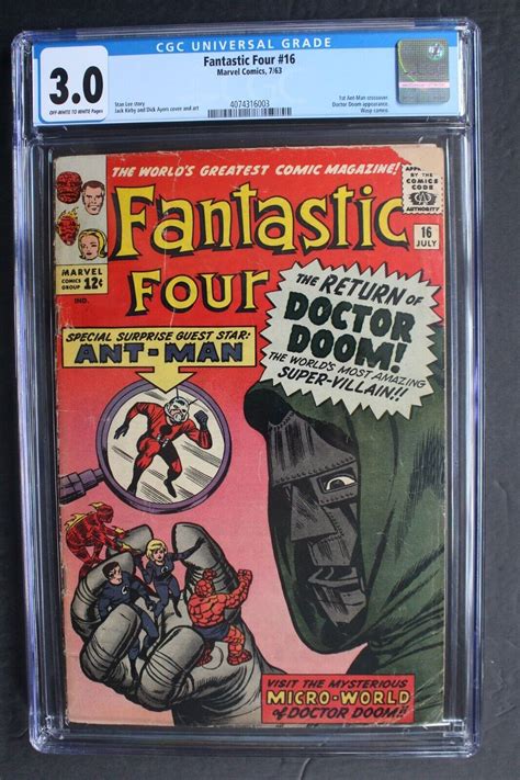 Fantastic Four 16 Vs Dr Doom 1st Ant Man X Over 1963 1st Sa Micro
