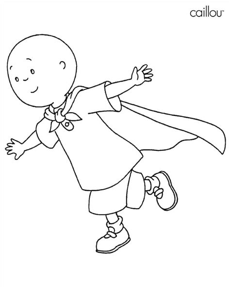 Dibujos de Héroe de Caillou para Colorear para Colorear Pintar e