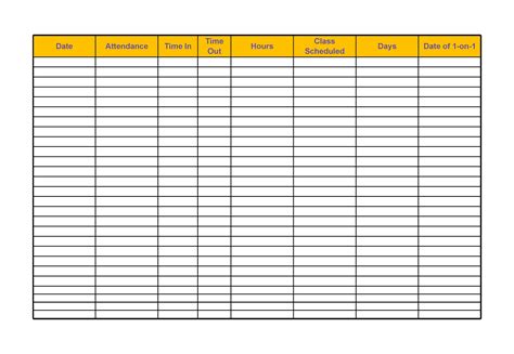 Attendance Sheet Excel Template 50 Free Example Redlinesp
