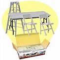 ULTIMATE Ladder, Table & Chairs Silver Playset for WWE Wrestling Action ...