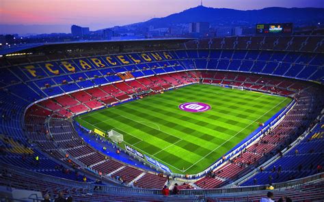 The camp nou is fc barcelona's home stadium. Camp Nou - FC Barcelona stadium - HD wallpaper download. Wallpapers, pictures, photos.