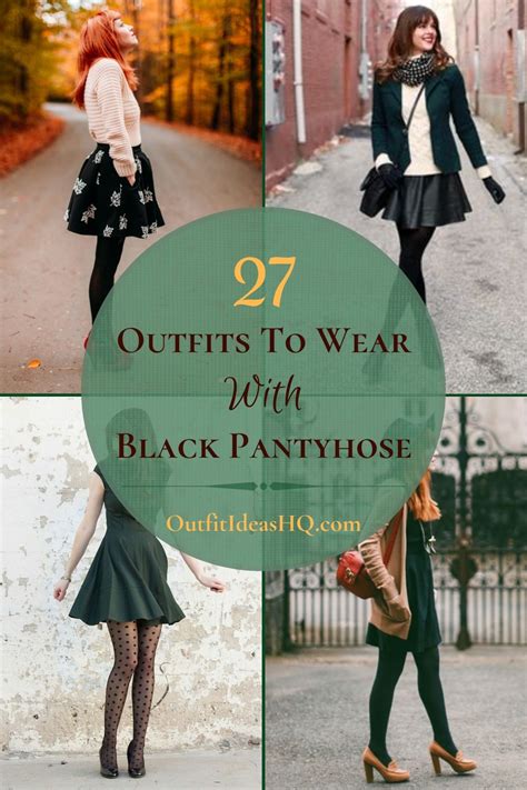 27 Outfits To Wear With Black Pantyhose Outfit Ideas Hq