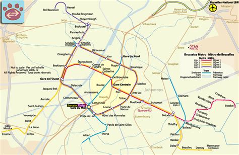 Metro Map Of Brussels Johomaps