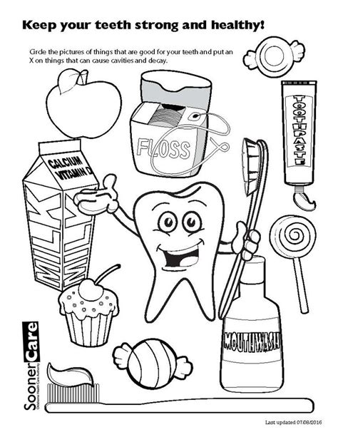 Tooth Coloring Pages Cartoon Tooth And Toothbrush Coloring