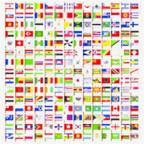 World Flag Icons Set National Original Country Vector National