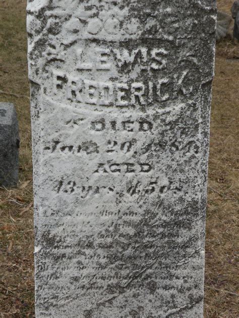 Lewis Frederick (1841 - 1884) | Frederick, Find a grave, Lewis