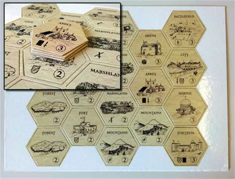 Affordable 2 Hex Game Tiles Print On Demand