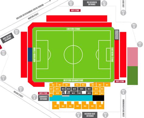 Coopers Stadium Seating Map Hindmarsh Stadium Austadiums