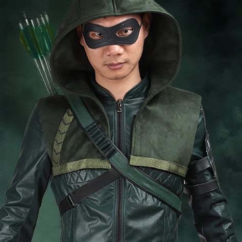 Buy Manles Green Arrow Cosplay Costume Season 3 Oliver