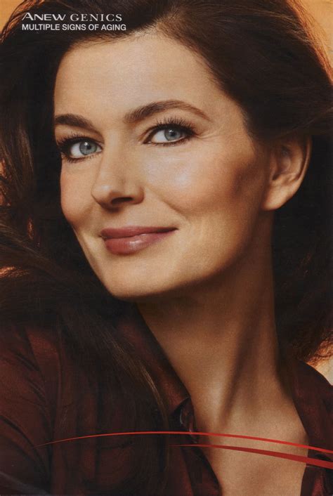 Timeless Seductive Power Is The Czech Born Beauty Paulina Porizkova For Avon Anew Genics Print