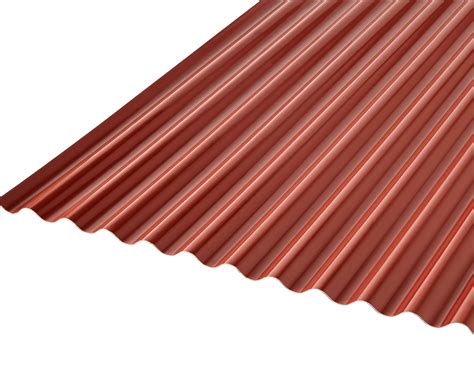 Ecolina Grey And Red Pvc Corrugated Roofing Sheet L2m W1000mm T2mm