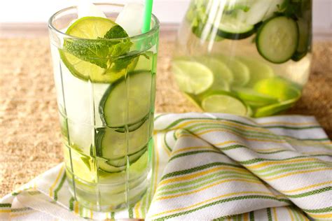 Cucumber Lime And Mint Fitness Water ⋆ Kudos Kitchen By