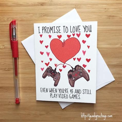 Cute Love Card For Video Game Lovers Happy Anniversary Card Love